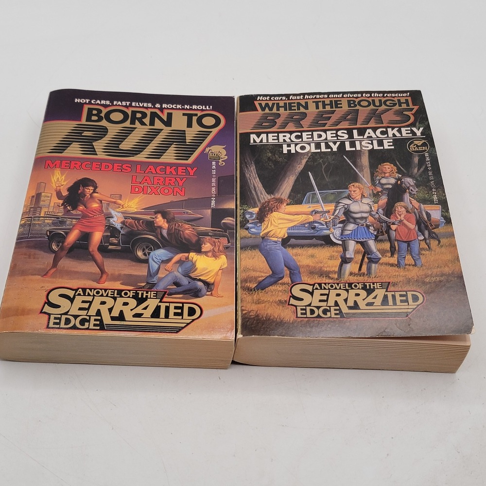 Mercedes Lackey Born to Run When the Bough Breaks 2 Book Lot 1st Print